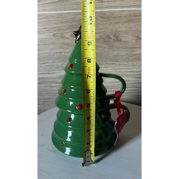 Hallmark Christmas Tree Stacking Mug Coffee Cup Mug Stackable Ceramic 10”Tall - Picture 3 of 7